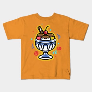 Summer Bowl Ice Cream Kids T-Shirt